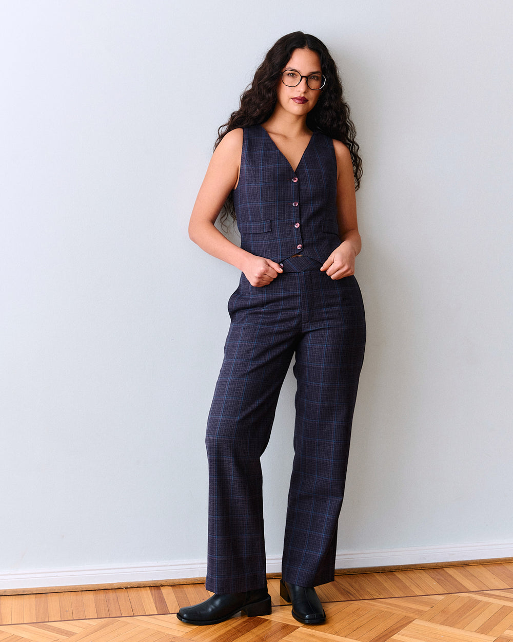 Pantalón Kanda Cuadrille Morado