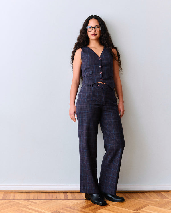 Pantalón Kanda Cuadrille Morado