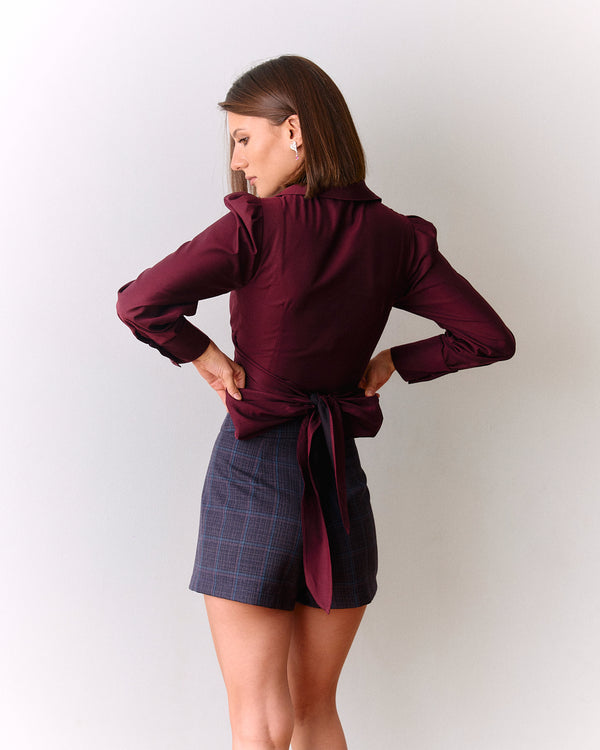Blusa Gal Burdeo
